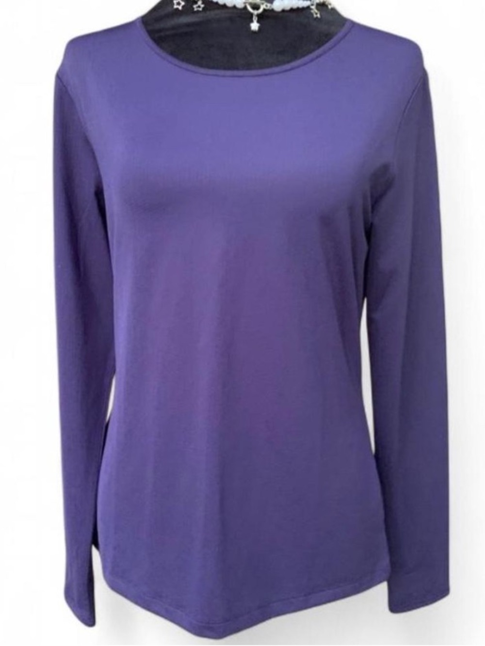 Normcore Minimalist Lou & Grey Blue-Purple Long Sleeve Dry Fit Crewneck Top